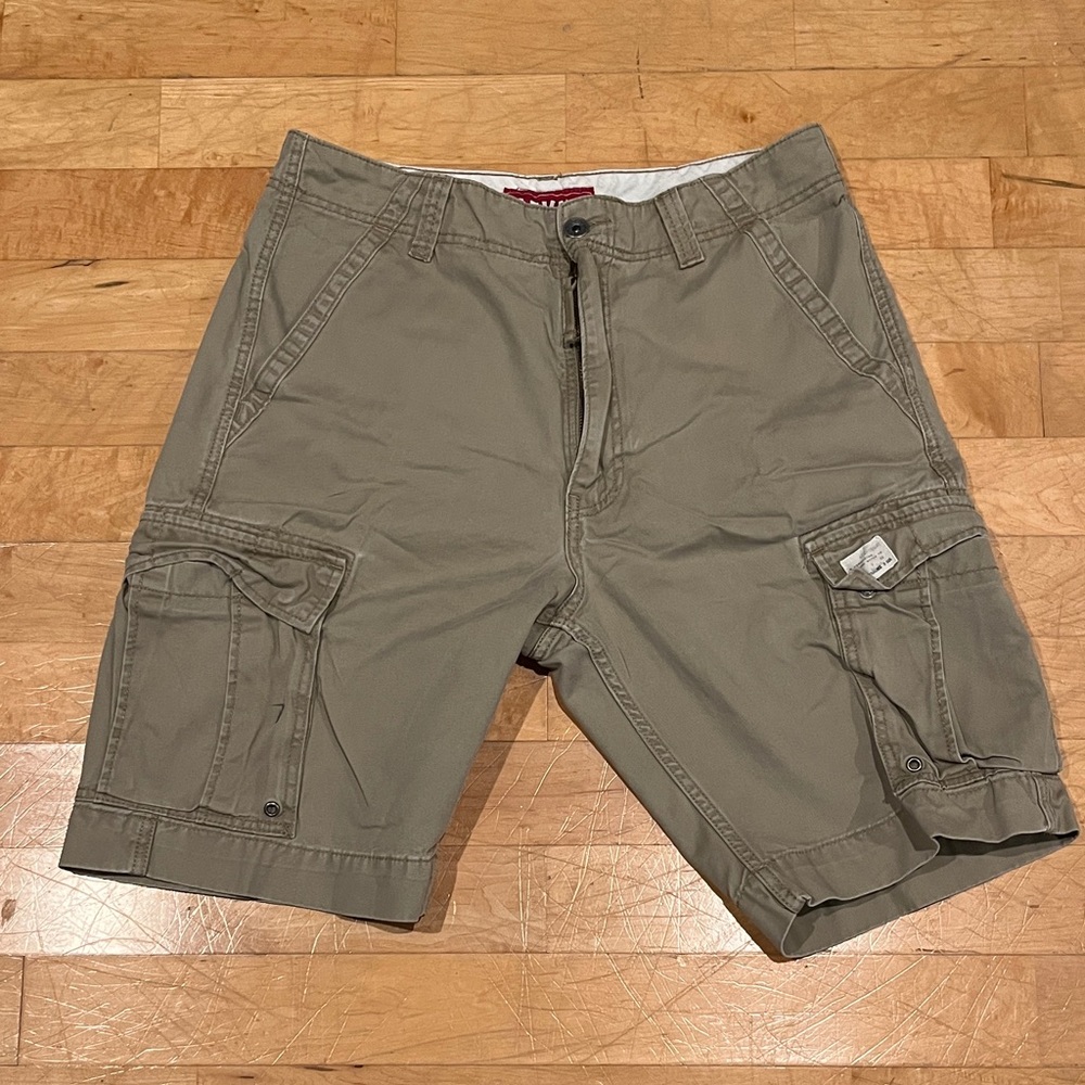 Levi's Khaki Cargo Shorts for Men